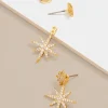 Madge Crystal Starburst Drop Earring | ZENZII Online
