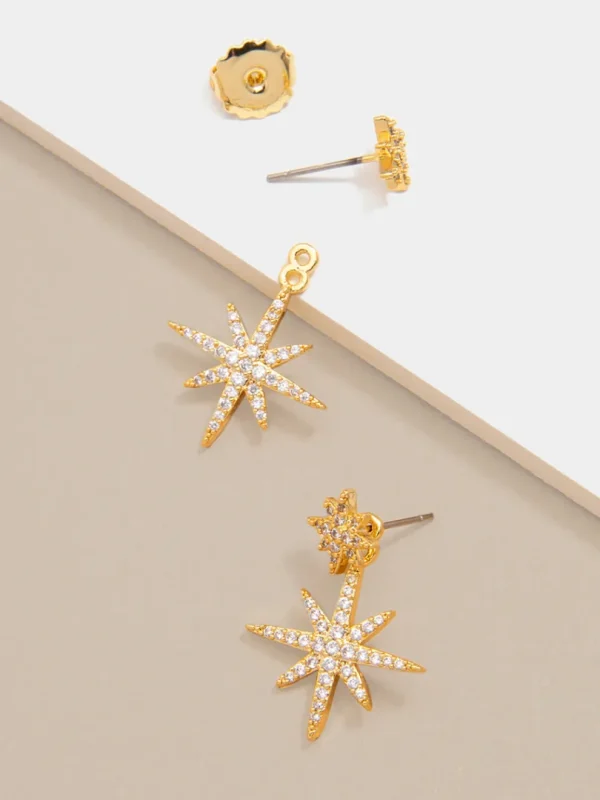 Madge Crystal Starburst Drop Earring | ZENZII Online