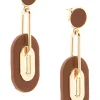 Make an Impression Faux Leather Drop Earring | ZENZII New
