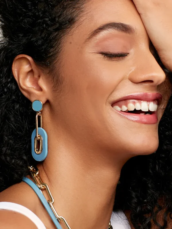 Make an Impression Faux Leather Drop Earring | ZENZII New