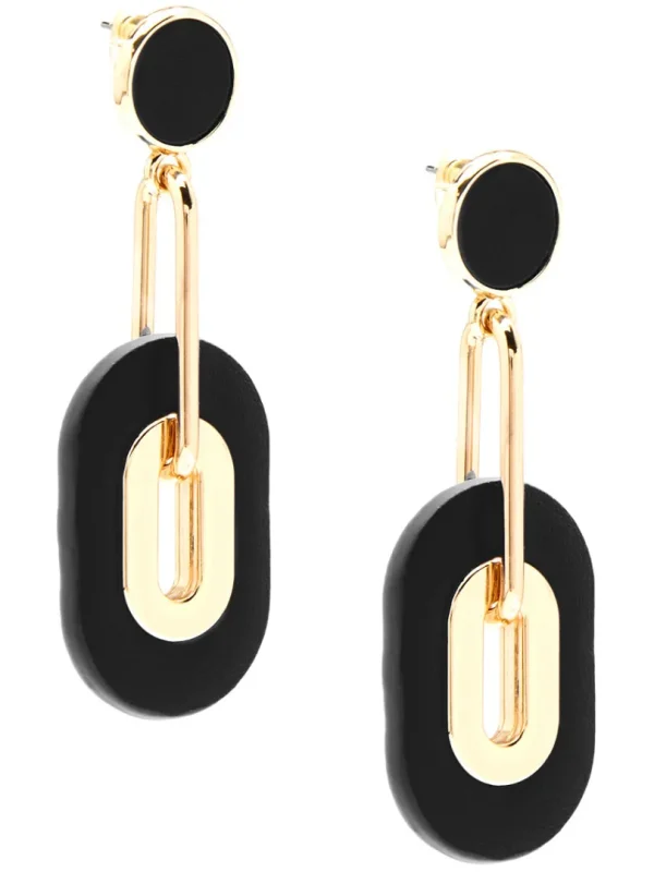 Make an Impression Faux Leather Drop Earring | ZENZII New