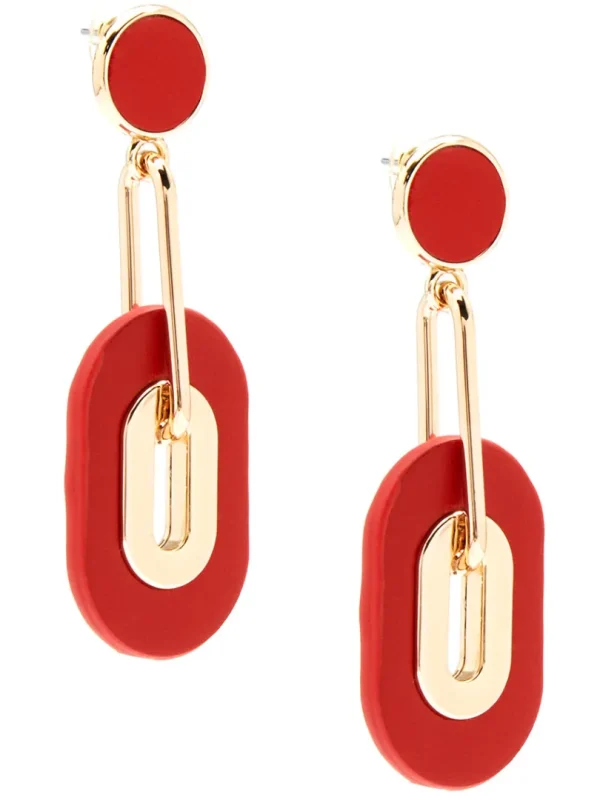 Make an Impression Faux Leather Drop Earring | ZENZII New