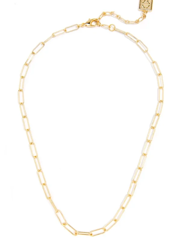 Margot Paperclip Link Long Necklace | ZENZII Clearance