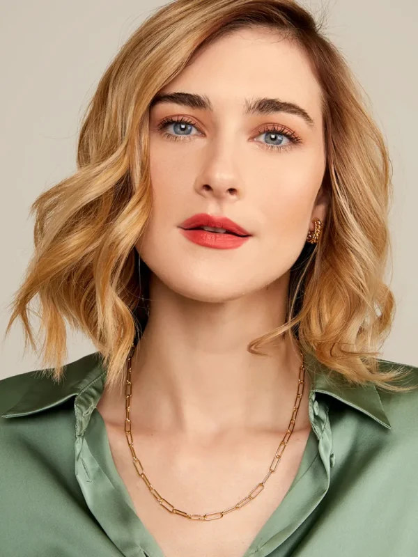 Margot Paperclip Link Long Necklace | ZENZII Clearance