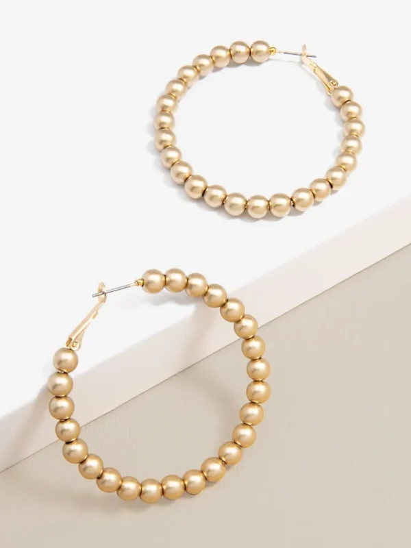 Matte Magic Beaded Hoop Earring | ZENZII Discount