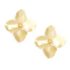 Matte Metallic Flower Statement Earring | ZENZII Discount