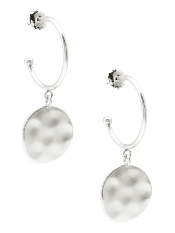 Medallion Charm Hoop Earring | ZENZII Discount