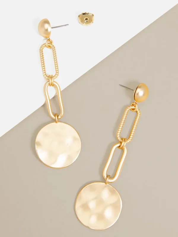 Mercy Links Coin Drop Earring | ZENZII Outlet