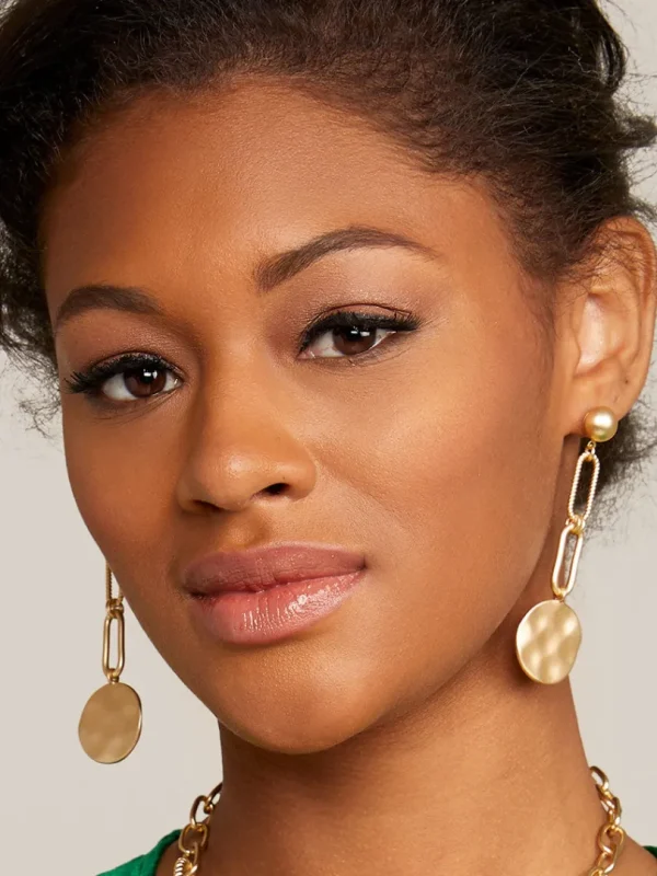 Mercy Links Coin Drop Earring | ZENZII Outlet