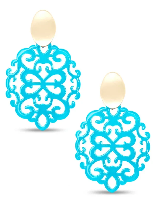 Mia Damask Drop Earring | ZENZII Fashion
