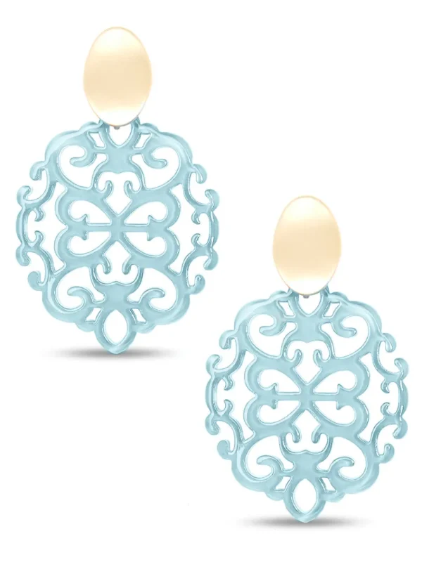 Mia Damask Drop Earring | ZENZII Fashion