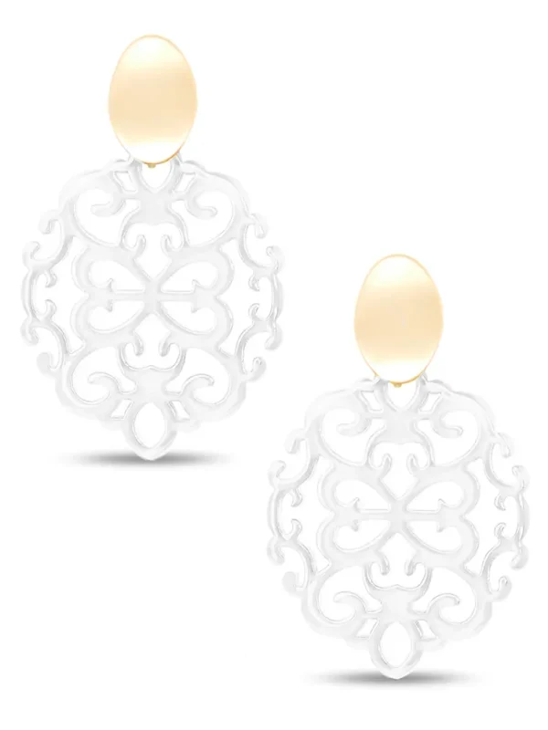 Mia Damask Drop Earring | ZENZII Fashion