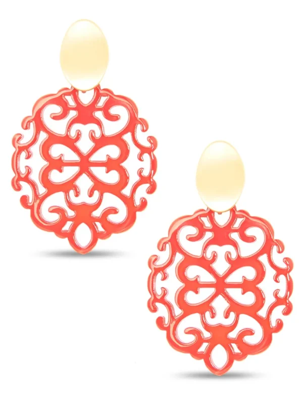 Mia Damask Drop Earring | ZENZII Fashion