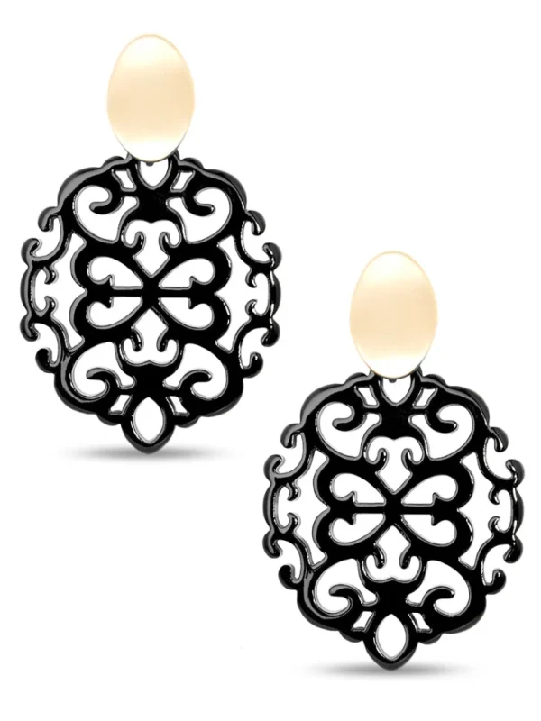 Mia Damask Drop Earring | ZENZII Fashion