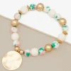 Nora Medallion Charm Bracelet | ZENZII Discount