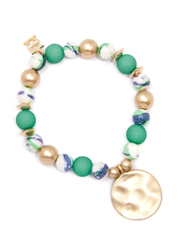 Nora Medallion Charm Bracelet | ZENZII Discount