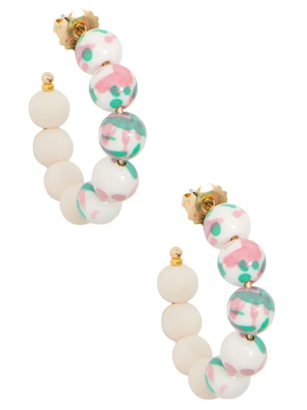 Nora Small Beaded Hoop Earring | ZENZII Hot