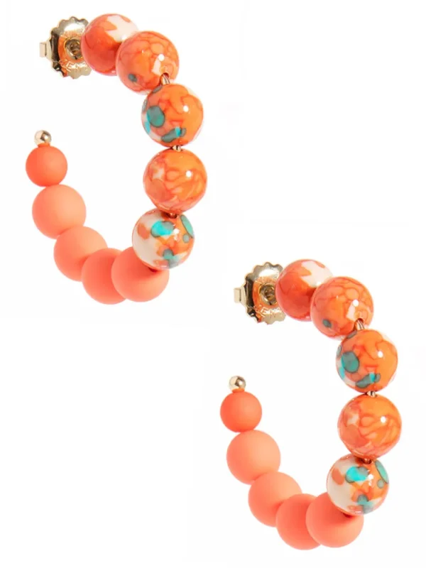 Nora Small Beaded Hoop Earring | ZENZII Hot