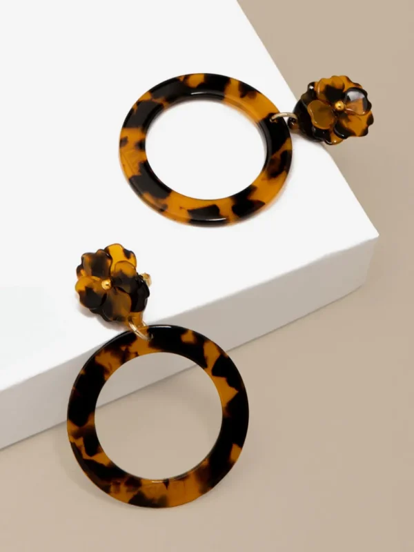 Open Circle Tortoise Earring | ZENZII Discount