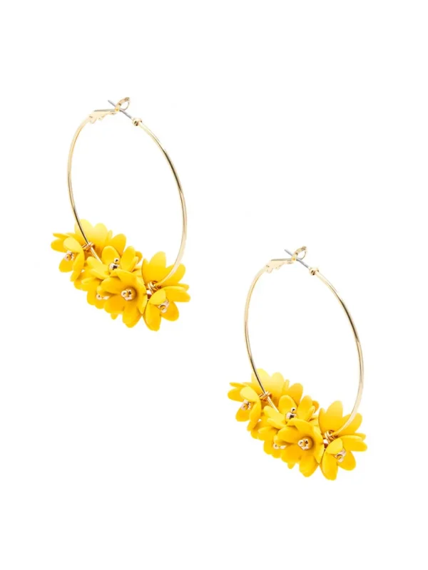 Petite Petals Hoop Earring | ZENZII Outlet
