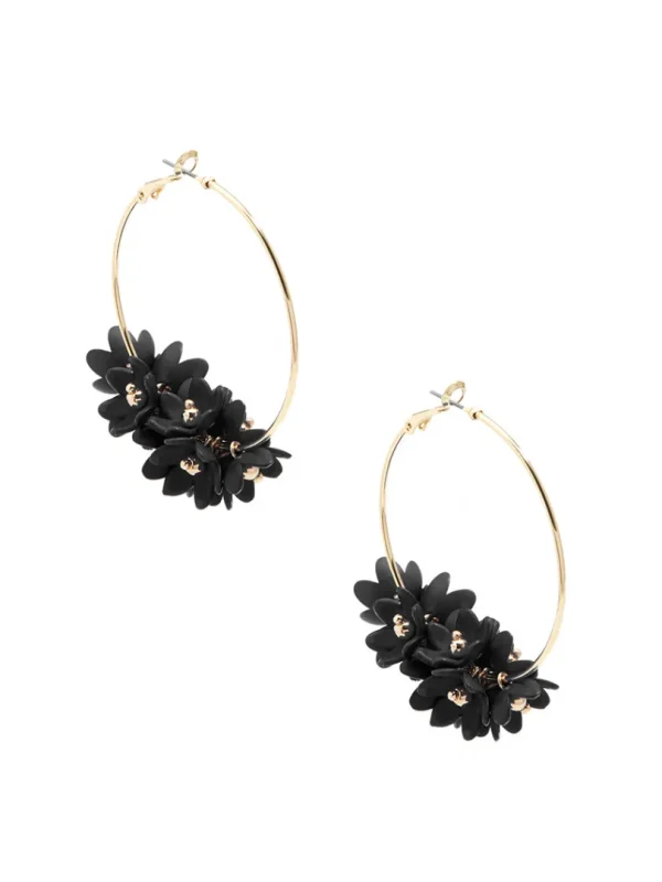 Petite Petals Hoop Earring | ZENZII Outlet