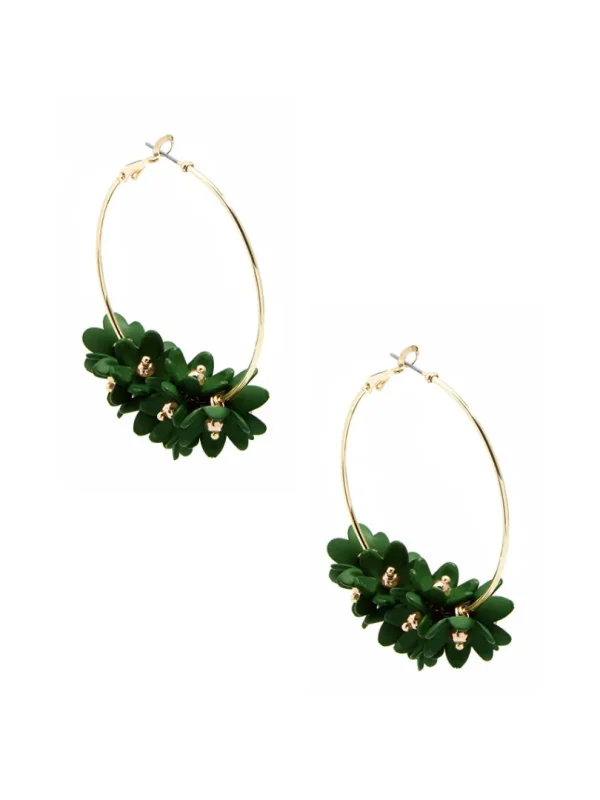 Petite Petals Hoop Earring | ZENZII Outlet