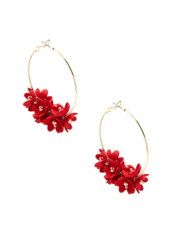 Petite Petals Hoop Earring | ZENZII Outlet