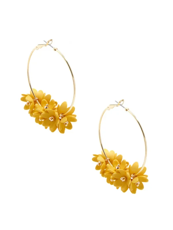 Petite Petals Hoop Earring | ZENZII Outlet