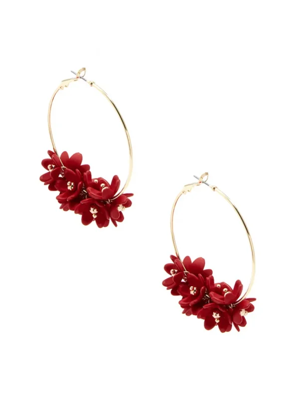 Petite Petals Hoop Earring | ZENZII Outlet