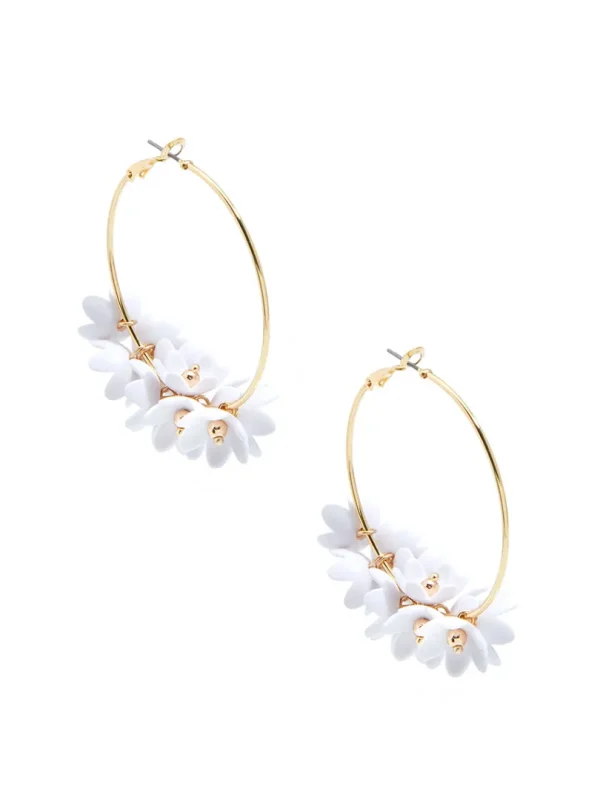 Petite Petals Hoop Earring | ZENZII Outlet