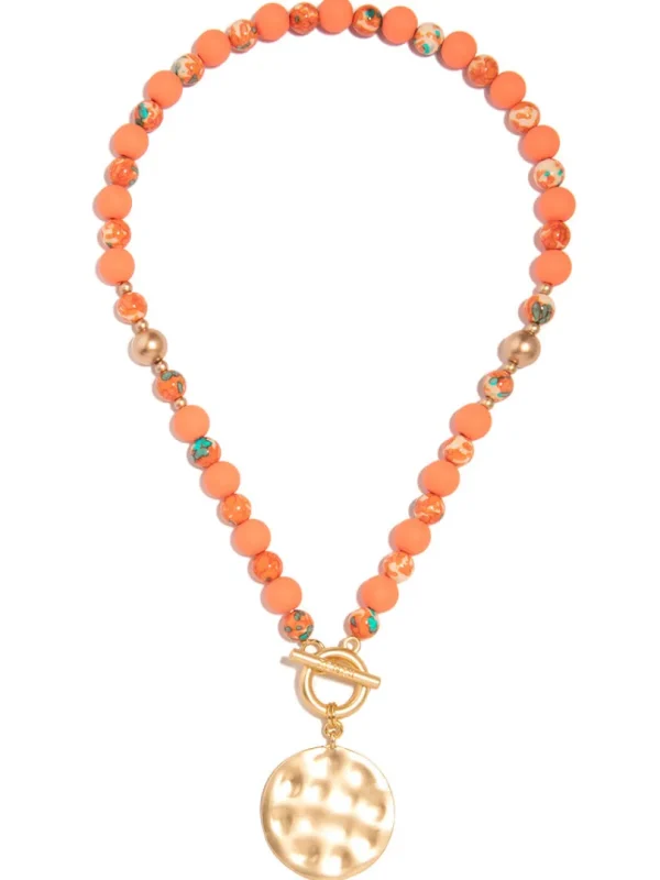 Rachel Beaded Charm Necklace | ZENZII Hot