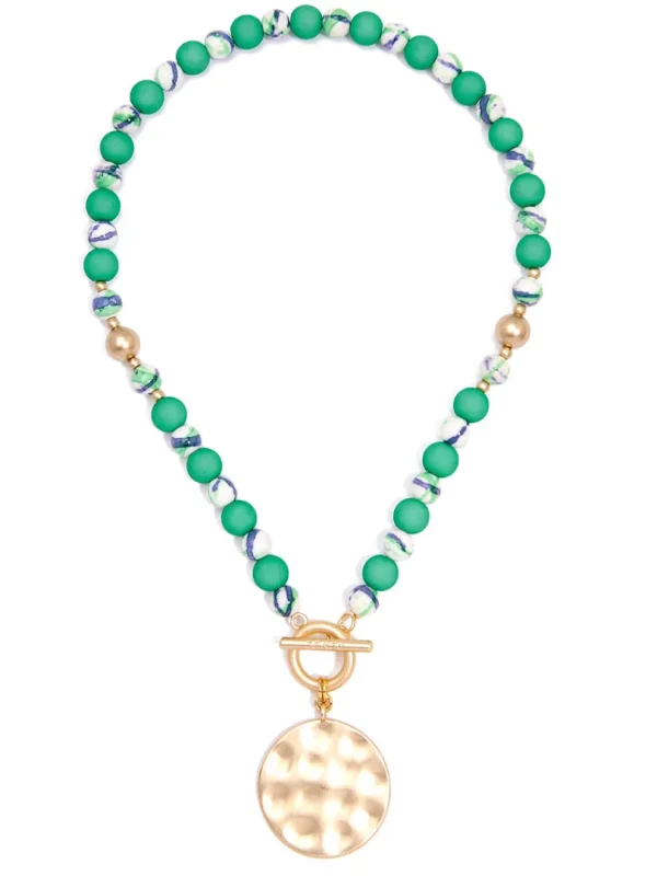 Rachel Beaded Charm Necklace | ZENZII Hot