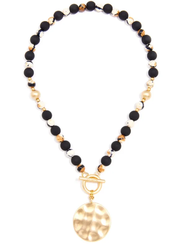 Rachel Beaded Charm Necklace | ZENZII Hot