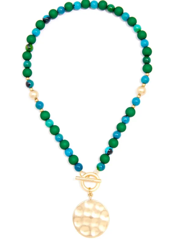 Rachel Beaded Charm Necklace | ZENZII Hot
