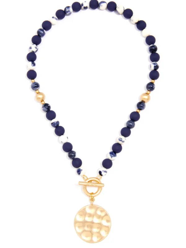 Rachel Beaded Charm Necklace | ZENZII Hot