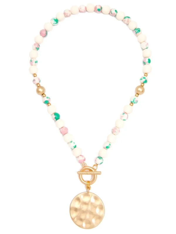 Rachel Beaded Charm Necklace | ZENZII Hot