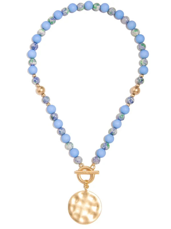 Rachel Beaded Charm Necklace | ZENZII Hot