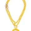 Resin And Matte Coin Beaded Long Necklace | ZENZII Best