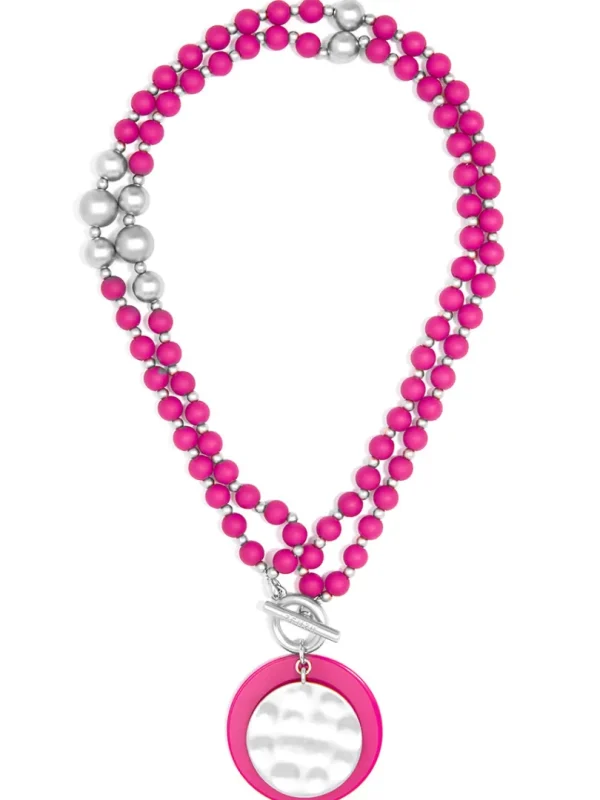 Resin And Matte Coin Beaded Long Necklace | ZENZII Best