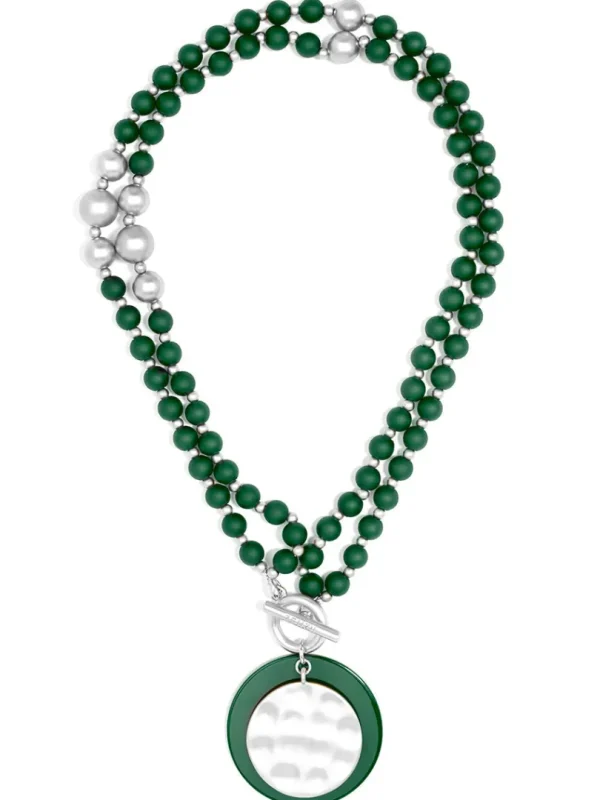 Resin And Matte Coin Beaded Long Necklace | ZENZII Best
