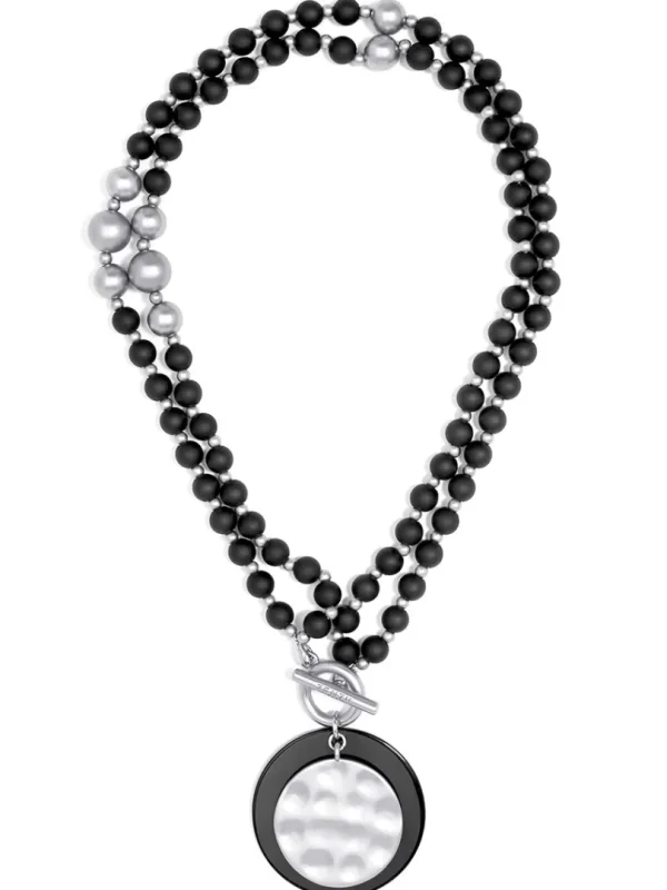 Resin And Matte Coin Beaded Long Necklace | ZENZII Best