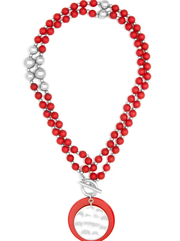 Resin And Matte Coin Beaded Long Necklace | ZENZII Best