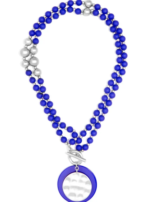 Resin And Matte Coin Beaded Long Necklace | ZENZII Best