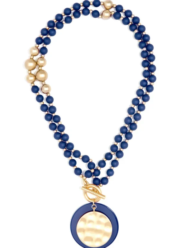 Resin And Matte Coin Beaded Long Necklace | ZENZII Best