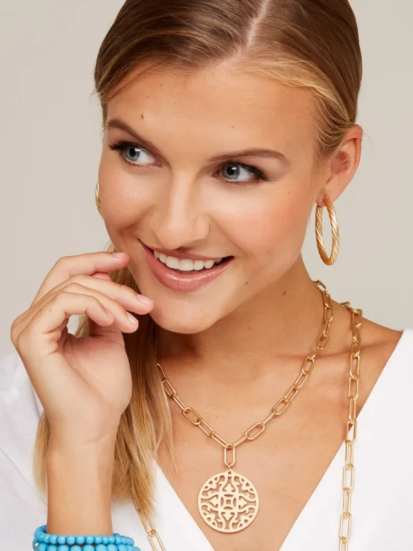 Rising Sun Pendant Chain Necklace | ZENZII Clearance
