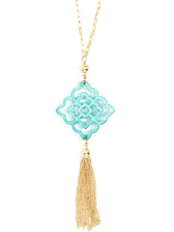 Rose Tassel Necklace | ZENZII Sale