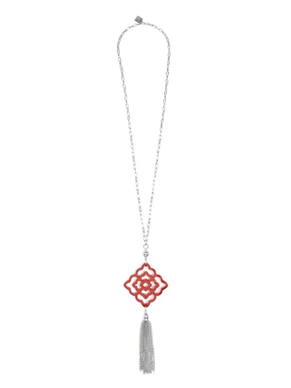 Rose Tassel Necklace | ZENZII Sale