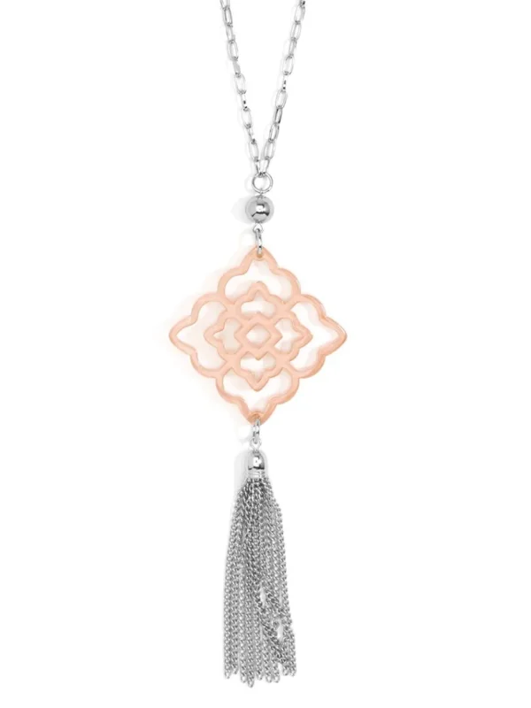 Rose Tassel Necklace | ZENZII Sale