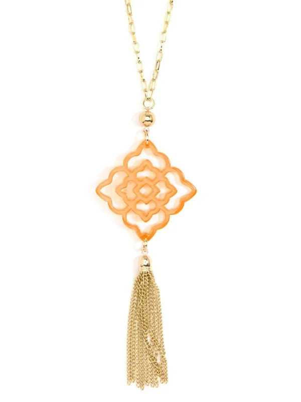 Rose Tassel Necklace | ZENZII Sale