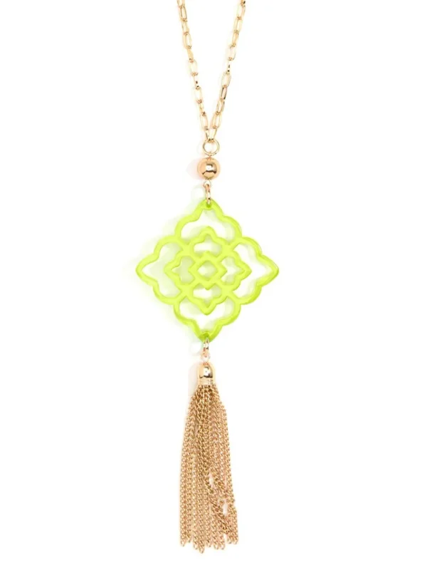 Rose Tassel Necklace | ZENZII Sale
